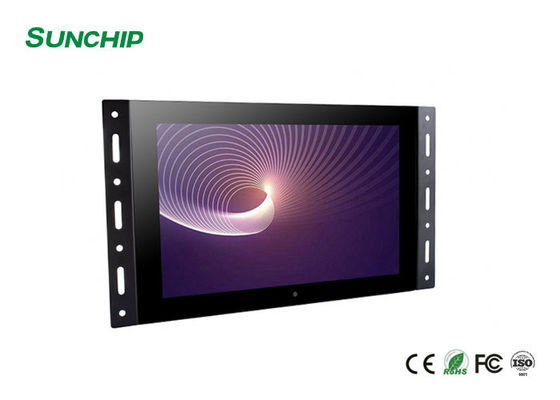 شاشة عرض LCD بإطار مفتوح مثبت على الحائط شاشة تعمل باللمس مضمنة
